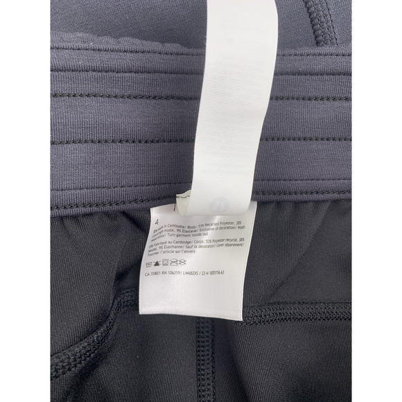 Lululemon Pants Softstreme High Rise Straight Leg Crop Black Athleisure 4 - Picture 8 of 14
